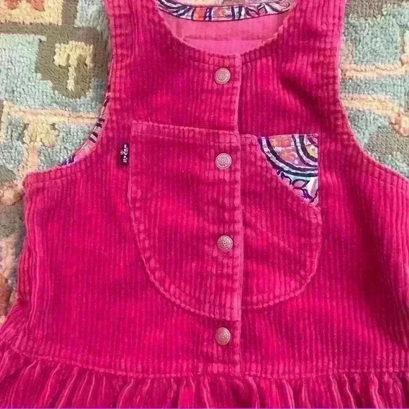 Vintage made in the USA little LEVI’s corduroy 3T toddler girl pink no flaws - Picture 4 of 6